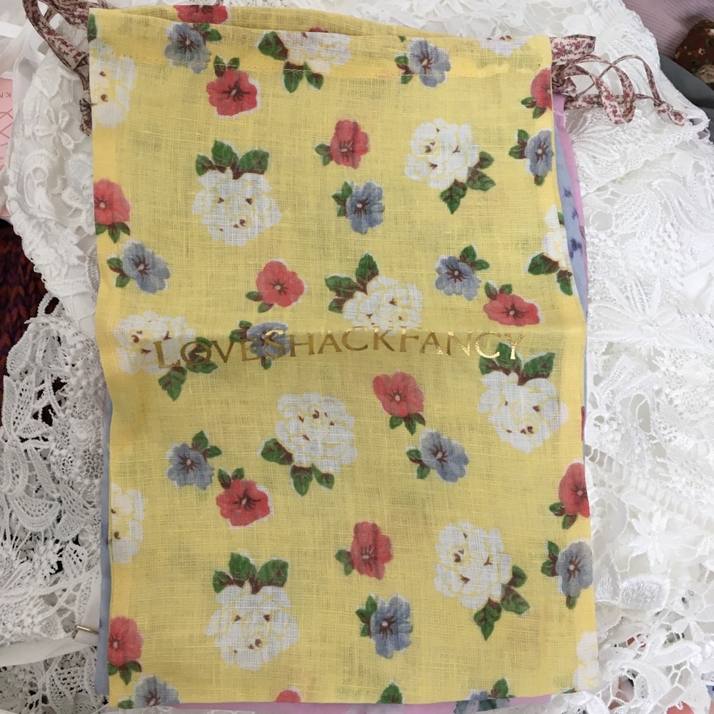 LOVESHACKFANCY YELLOW BAG